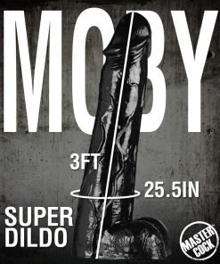 3-foot black super dildo named Moby from Master Cock