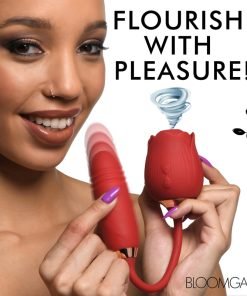 10X Romping Rose Suction and Thrusting Vibrator - Image 3