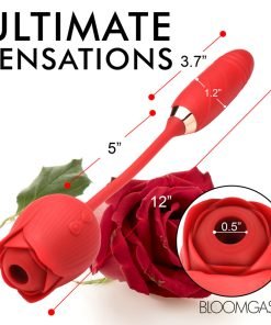 10X Romping Rose Suction and Thrusting Vibrator - Image 4