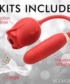10X Romping Rose Suction and Thrusting Vibrator - Image 9