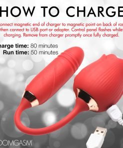 10X Romping Rose Suction and Thrusting Vibrator - Image 11
