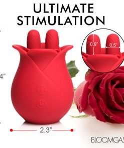 10X Fondle Massaging Rose Silicone Clit Stimulators - Image 4