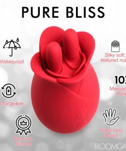 10X Fondle Massaging Rose Silicone Clit Stimulators - Image 5