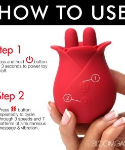 10X Fondle Massaging Rose Silicone Clit Stimulators - Image 9
