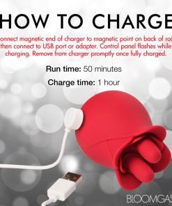 10X Fondle Massaging Rose Silicone Clit Stimulators - Image 11