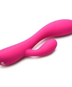 10X Flexible Silicone Rabbit Vibrator - Pink - Image 8