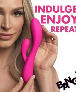 10X Flexible Silicone Rabbit Vibrator - Pink - Image 3