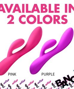 10X Flexible Silicone Rabbit Vibrator - Pink - Image 10