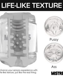 Double Shot Pussy and Ass Stroker - Clear - Image 5