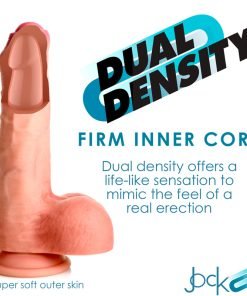 8.7 Inch Dual Density Uncut Dildo with Balls - Image 7
