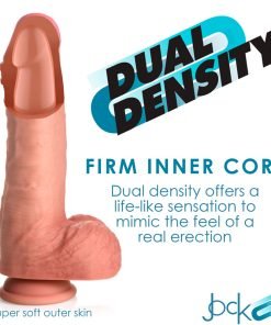 8.75 Inch Dual Density Uncut Dildo with Balls - Image 7
