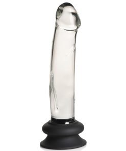 Glass Dildo with Silicone Base - 7.6 Inch - Image 8