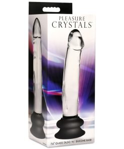 Glass Dildo with Silicone Base - 7.6 Inch - Image 9