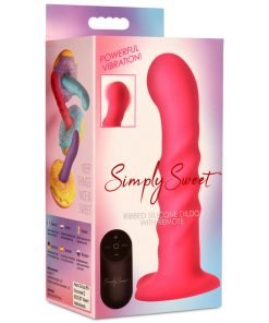 21X Vibrating Ribbed Silicone Dildo - Image 13
