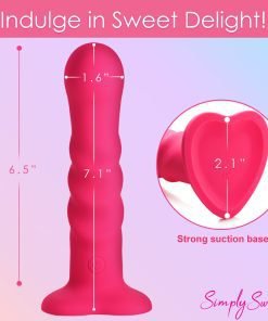 21X Vibrating Ribbed Silicone Dildo - Image 4