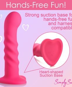 21X Vibrating Ribbed Silicone Dildo - Image 6