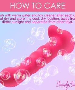 21X Vibrating Ribbed Silicone Dildo - Image 10