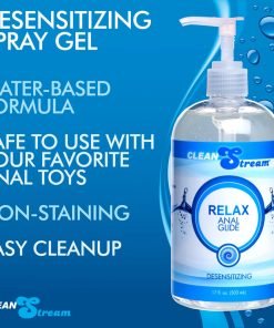 Clean Stream Relax Desensitizing Anal Lube 17 oz - Image 3