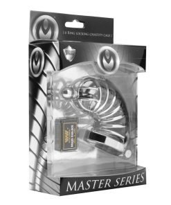 Asylum 6 Ring Locking Chastity Cage - Image 2