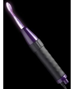 Electrotherapy wand with a glowing tip
