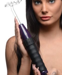 Woman holding a beauty tool with a sleek design