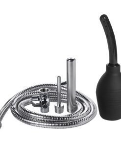 Various plumbing components including hoses and fittings