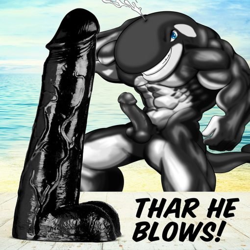 Moby Huge 3 Foot Tall Super Dildo - Black - Image 9