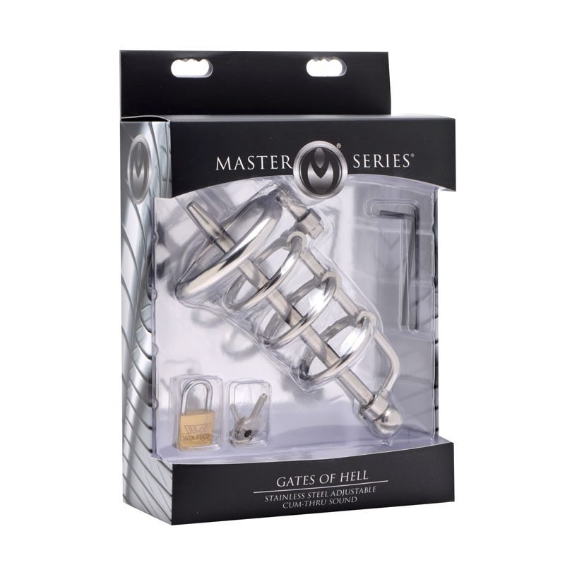 Gates of Hell Stainless Steel Adjustable Cum Through Sound Cage - Image 8