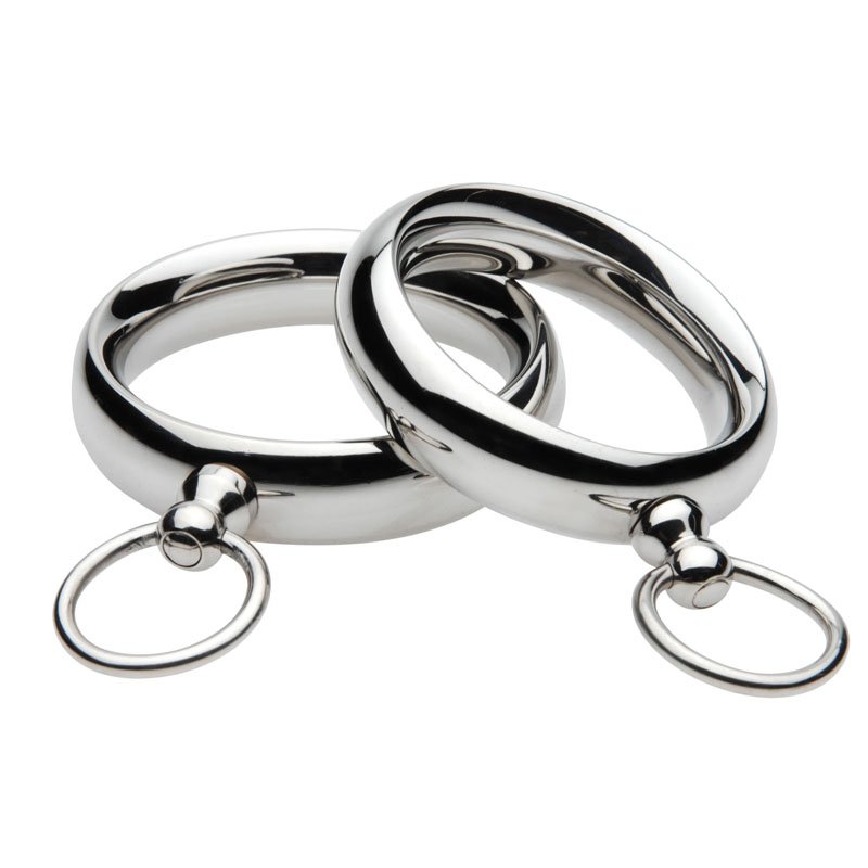 Lead Me Stainless Steel Cock Ring- 1.95 Inch Close-up