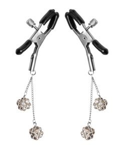 Ornament Adjustable Nipple Clamps with Jewel Accents - Image 3