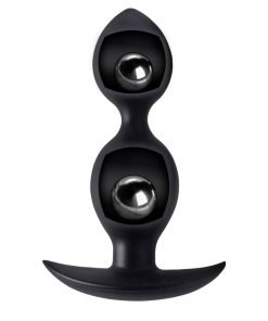 Orbs Steel Weighted Duotone Silicone Anal Plug - Image 3