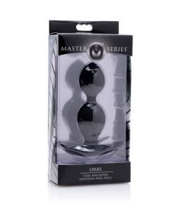 Orbs Steel Weighted Duotone Silicone Anal Plug - Image 4