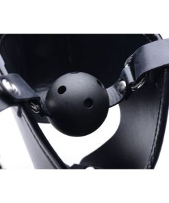 Pup Puppy Play Hood and Breathable Ball Gag - Image 3