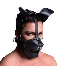 Pup Puppy Play Hood and Breathable Ball Gag - Image 2