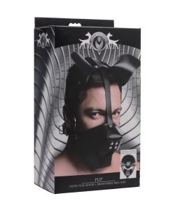 Pup Puppy Play Hood and Breathable Ball Gag - Image 4