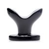 Black silicone sex toy designed for pleasure