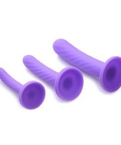 Tri-Play 3 Piece Silicone Dildo Set - Image 2