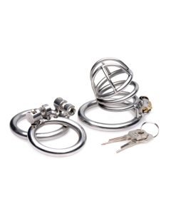The Pen Deluxe Stainless Steel Locking Chastity Cage - Image 4