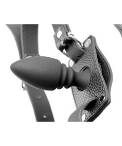 Male Cock Ring Harness with Silicone Anal Plug - Image 3