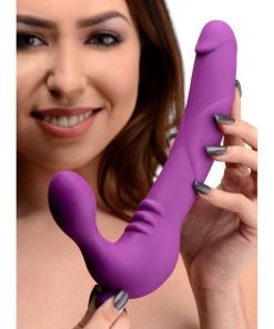 Royal Revolver Vibrating Strapless Silicone Strap On Dildo