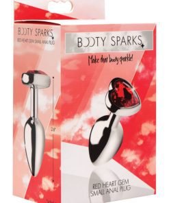 Red Heart Gem Anal Plug- Small - Image 5