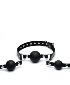 Interchangeable Silicone Ball Gag Set - Image 4