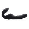 Black silicone dual-ended vibrator