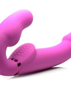 Pink dual-action vibrator for intimate pleasure