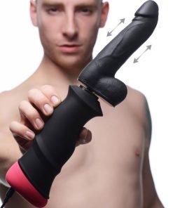 A person holding a modern adult toy with a sleek design