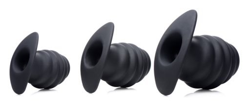 Hive Ass Tunnel Silicone Ribbed Hollow Anal Plug - Medium - Image 6