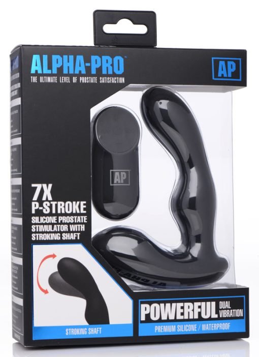 7X P-Stroke Silicone Prostate Stimulator with Stroking Shaft - Image 7