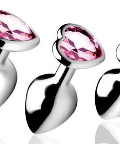 Pink Heart Anal Plug Set - Image 4