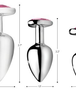 Pink Heart Anal Plug Set - Image 2