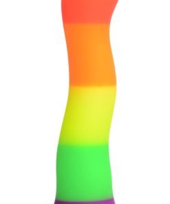 Proud Rainbow Silicone Dildo with Harness - Image 4